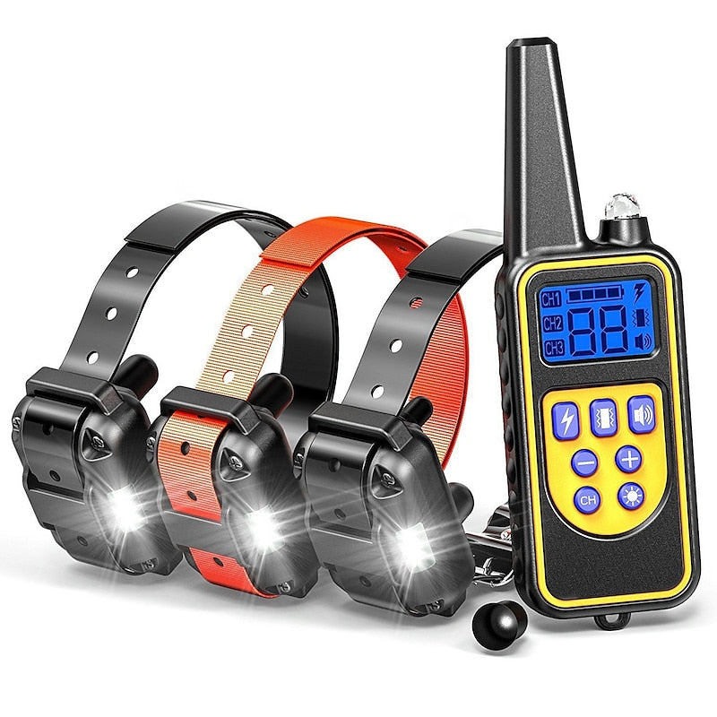 Advanced Dog Training Collar with LED Light and Long Range