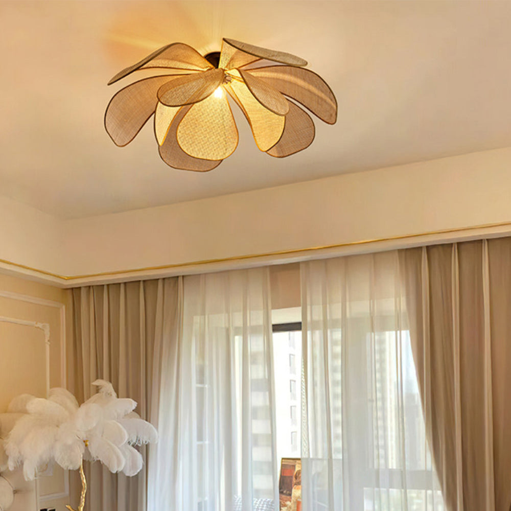 Petal Rattan Flower Pendant Lamp 12