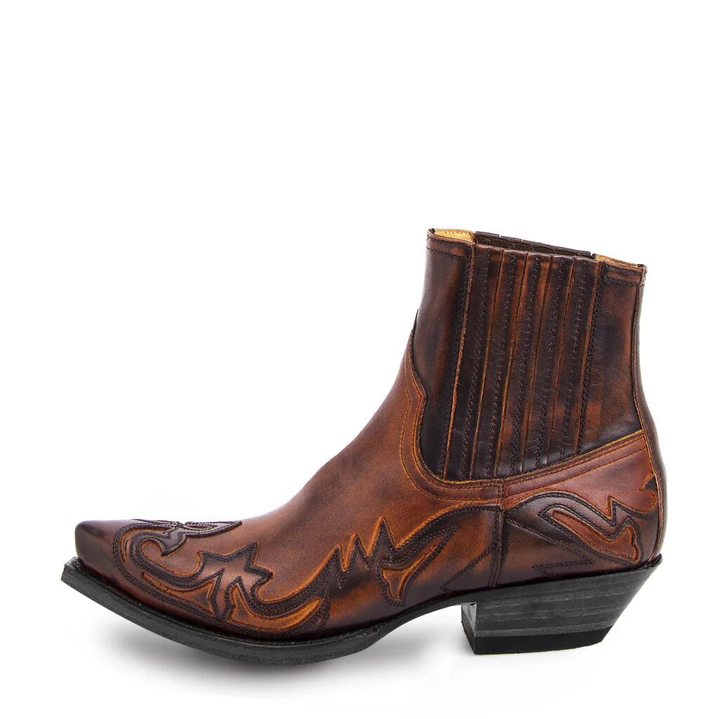Premium PU Cowboy Boots – Embroidered Western Footwear for Him and Her 1
