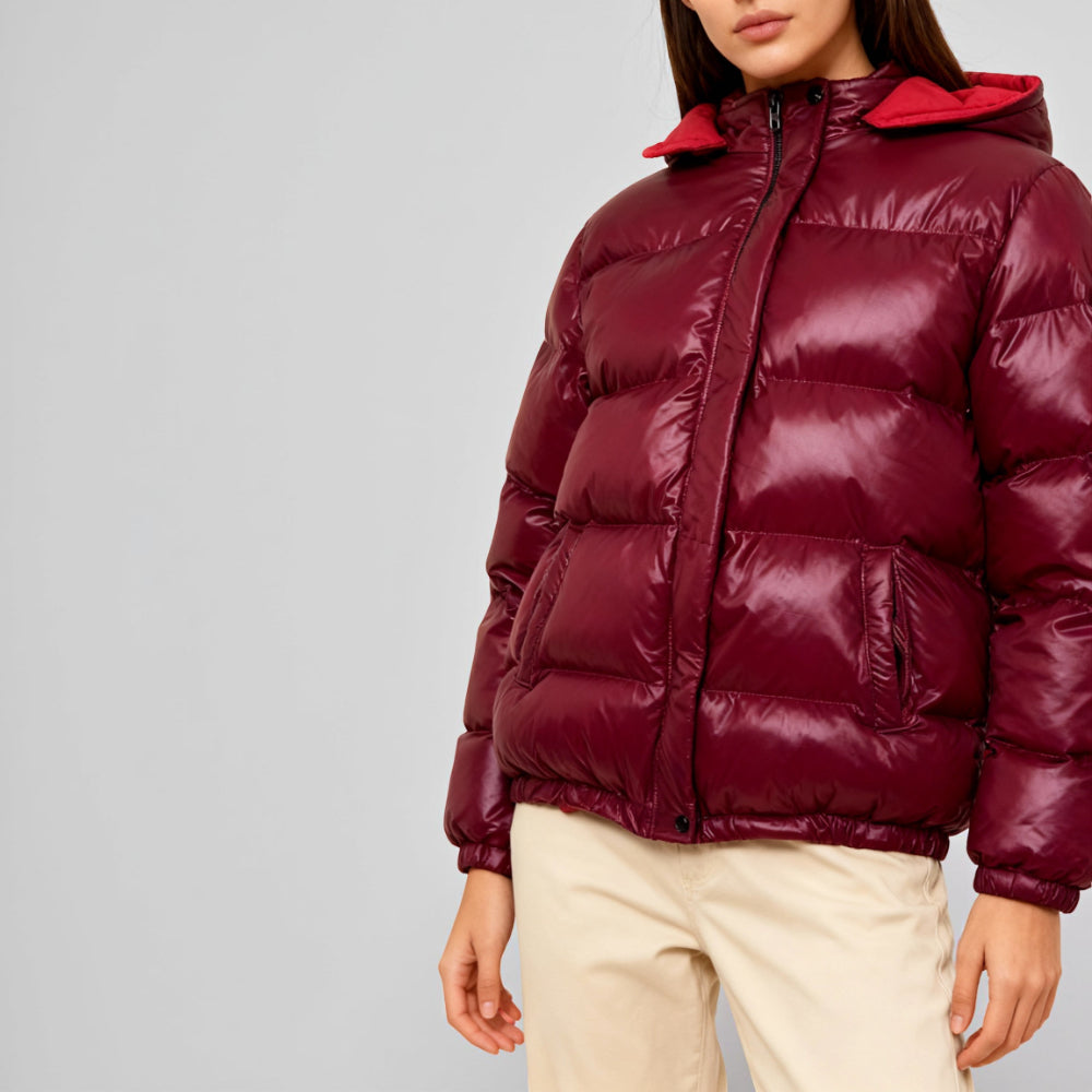 Warm Waterproof Puffer Coat Hooded Winter Jacket