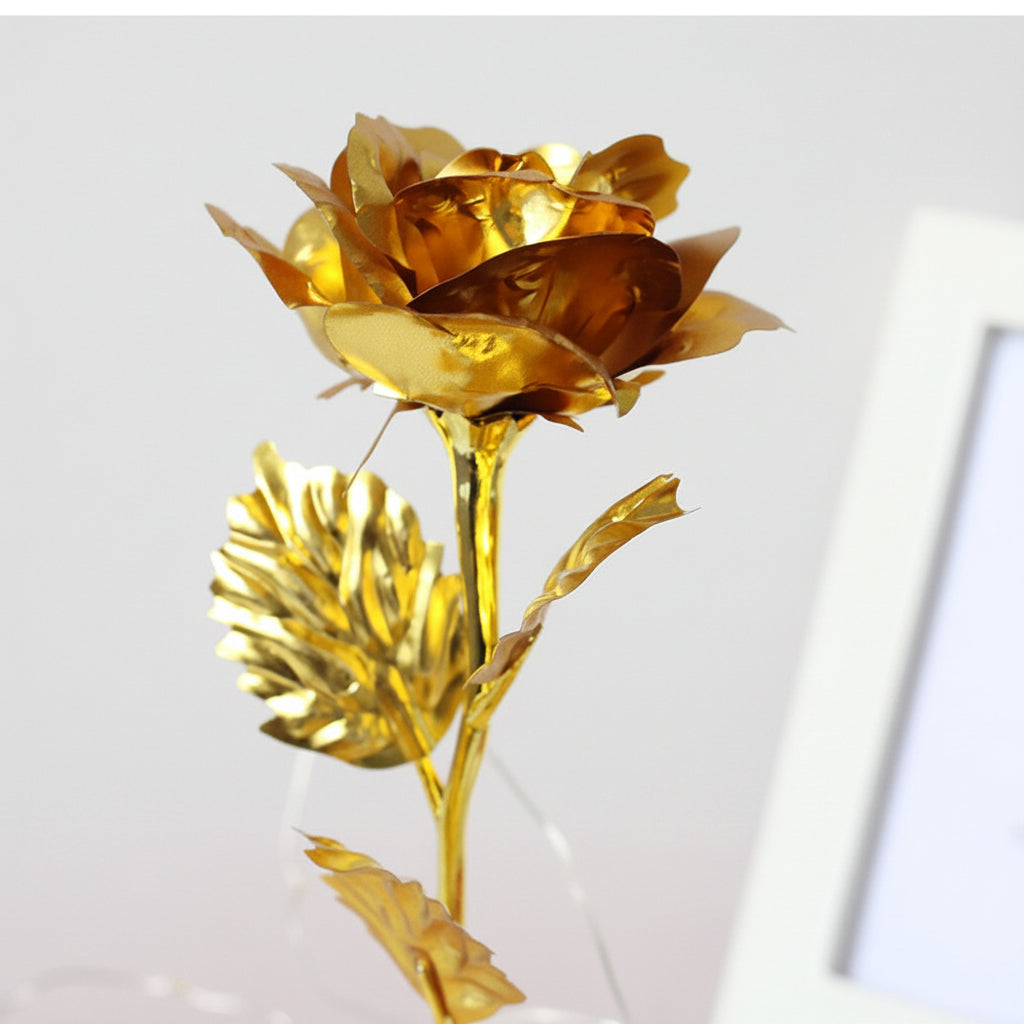 Classic Glass Table Lamp with Warm LED Lighting