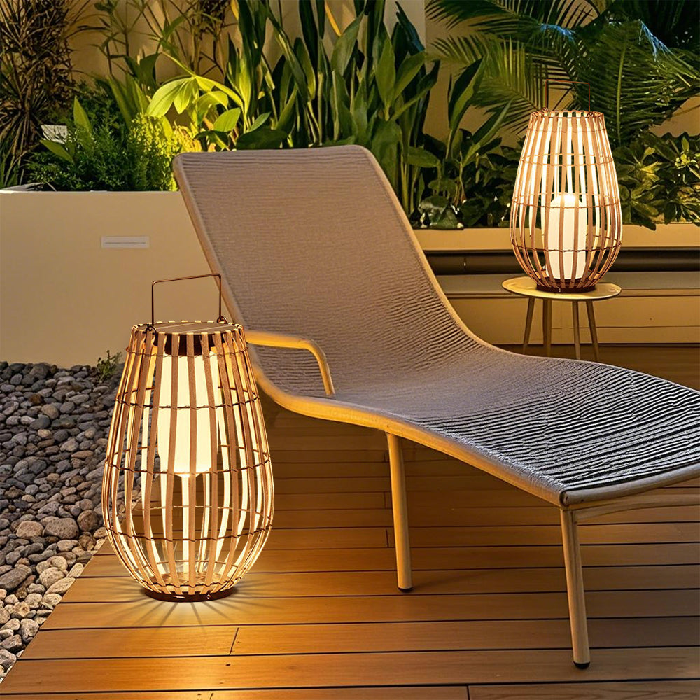 RattanGlow | Stylish Waterproof Solar Garden Lanterns for Outdoor Spaces 5
