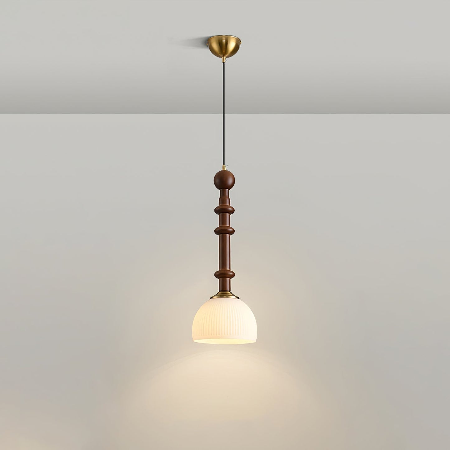 Rustic Wood Drop Pendant Lighting