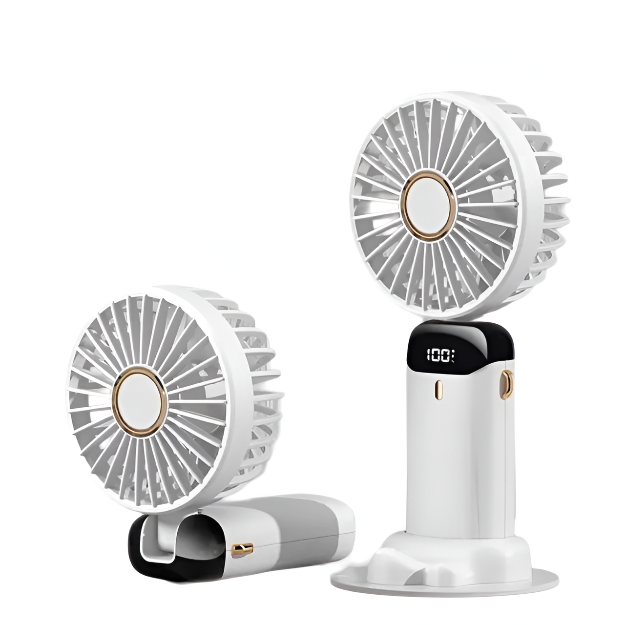 Portable Rechargeable Fan, Quiet 5-Speed Adjustable