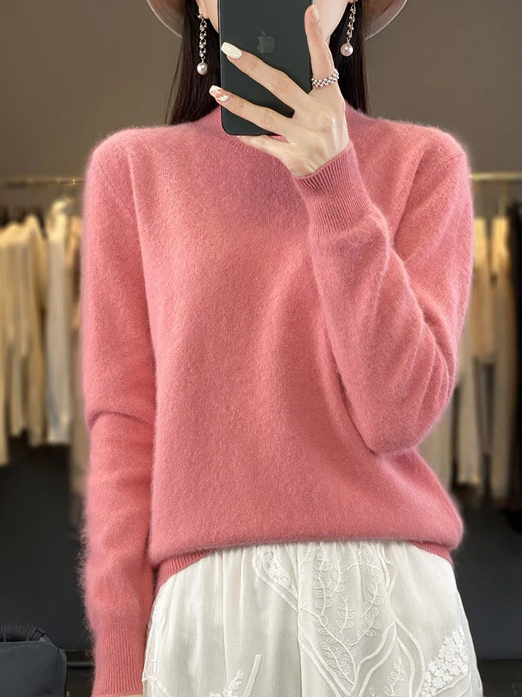 Luxurious Pure Cashmere Women's Soft Knit Sweater