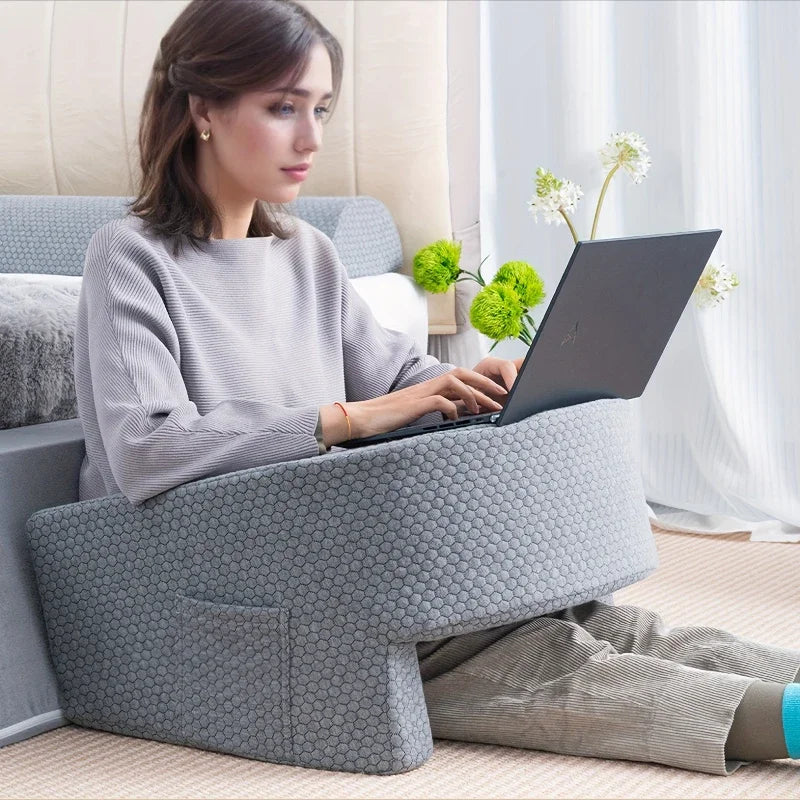 Comfortable Reading Pillow With Adjustable Arm Rest