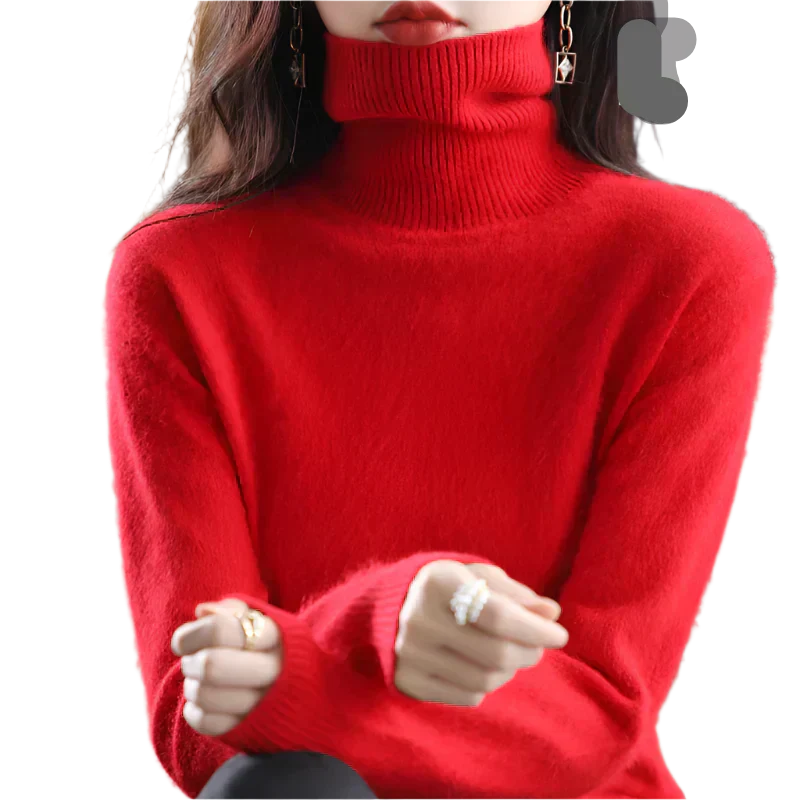 Soft Cashmere Women's Turtleneck Sweater