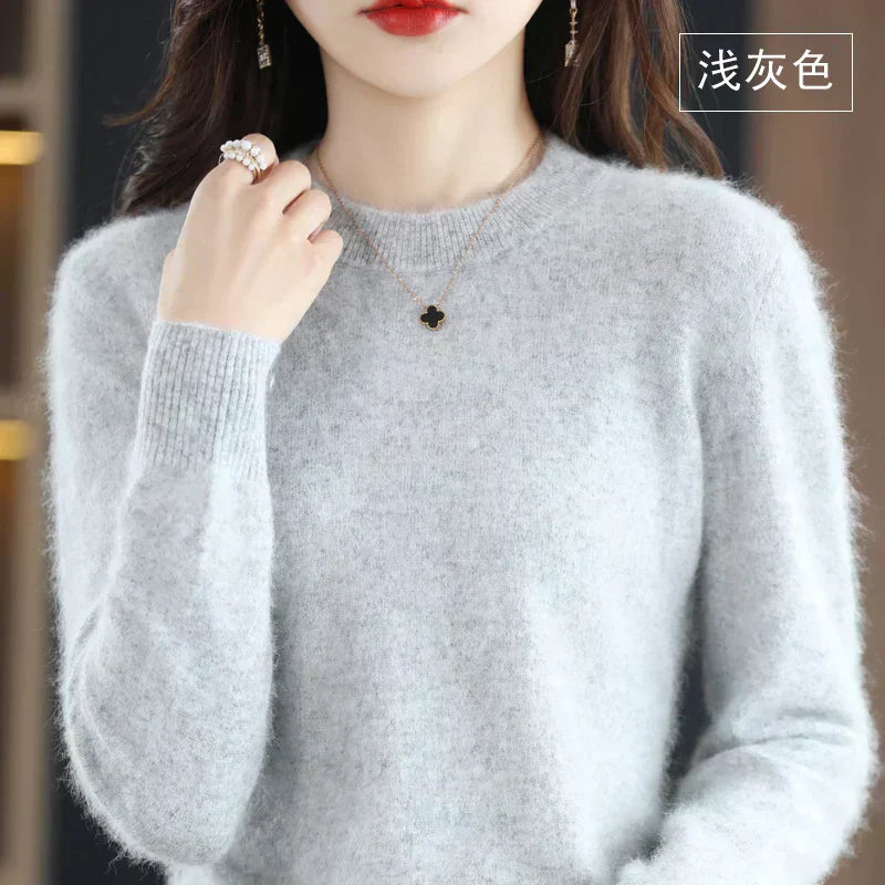 Soft Women's Cashmere Crew Neck Classic Fit Sweater