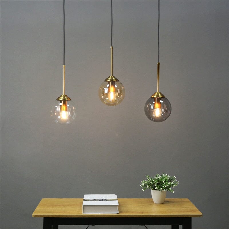 Colorful Drop Glass Pendant Light
