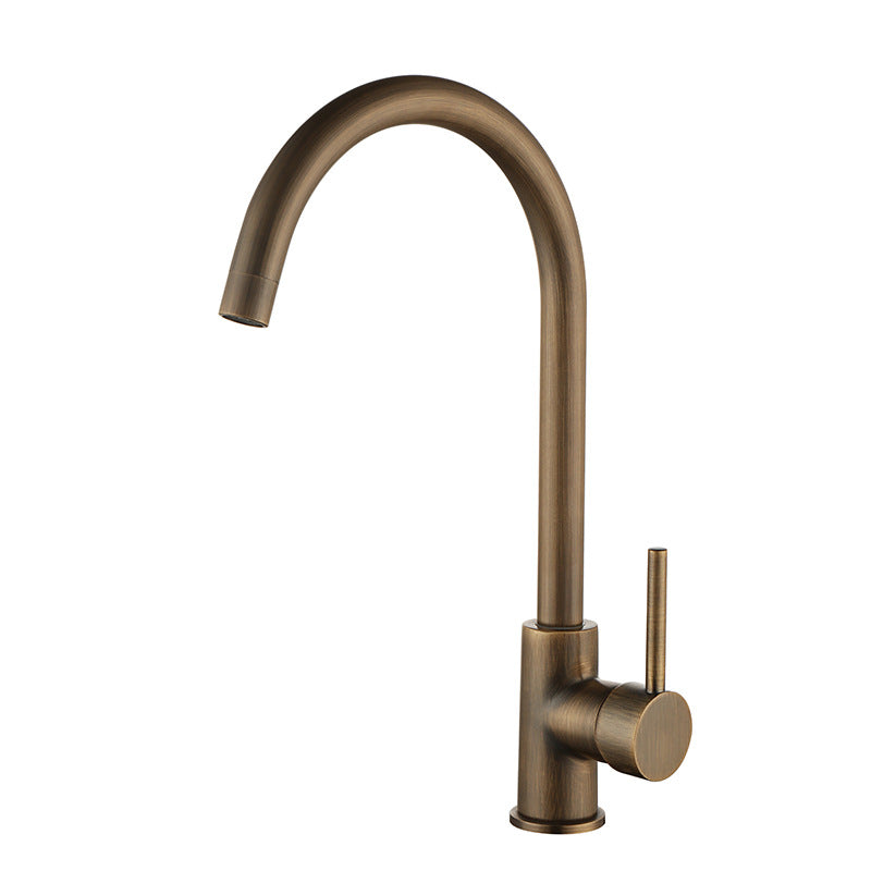 Vintage Bronze Single Handle Kitchen Sink Faucet