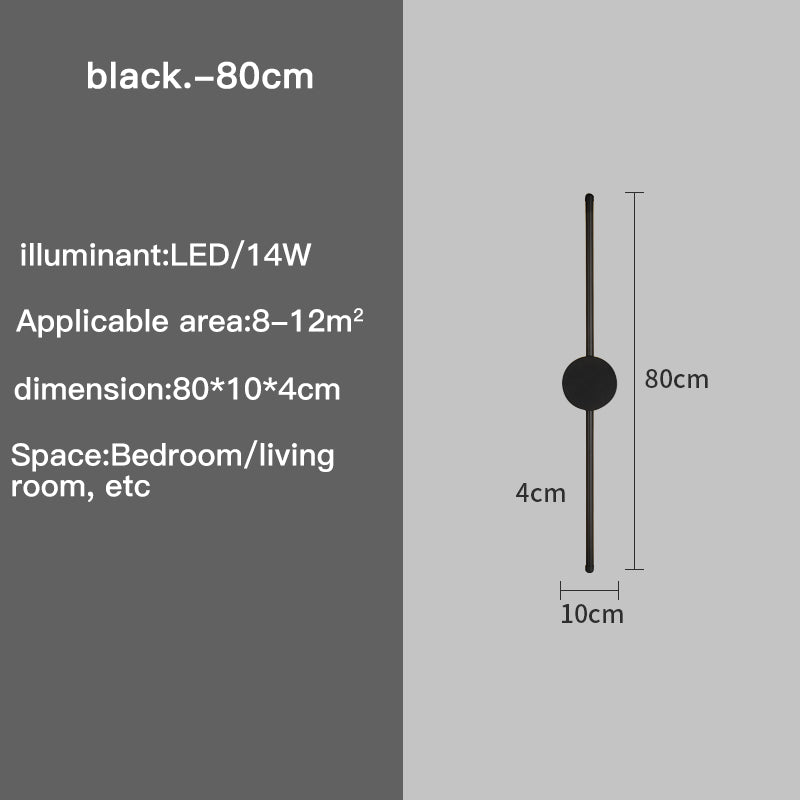 Slim LED Wall Lamp with 3 Brightness Settings