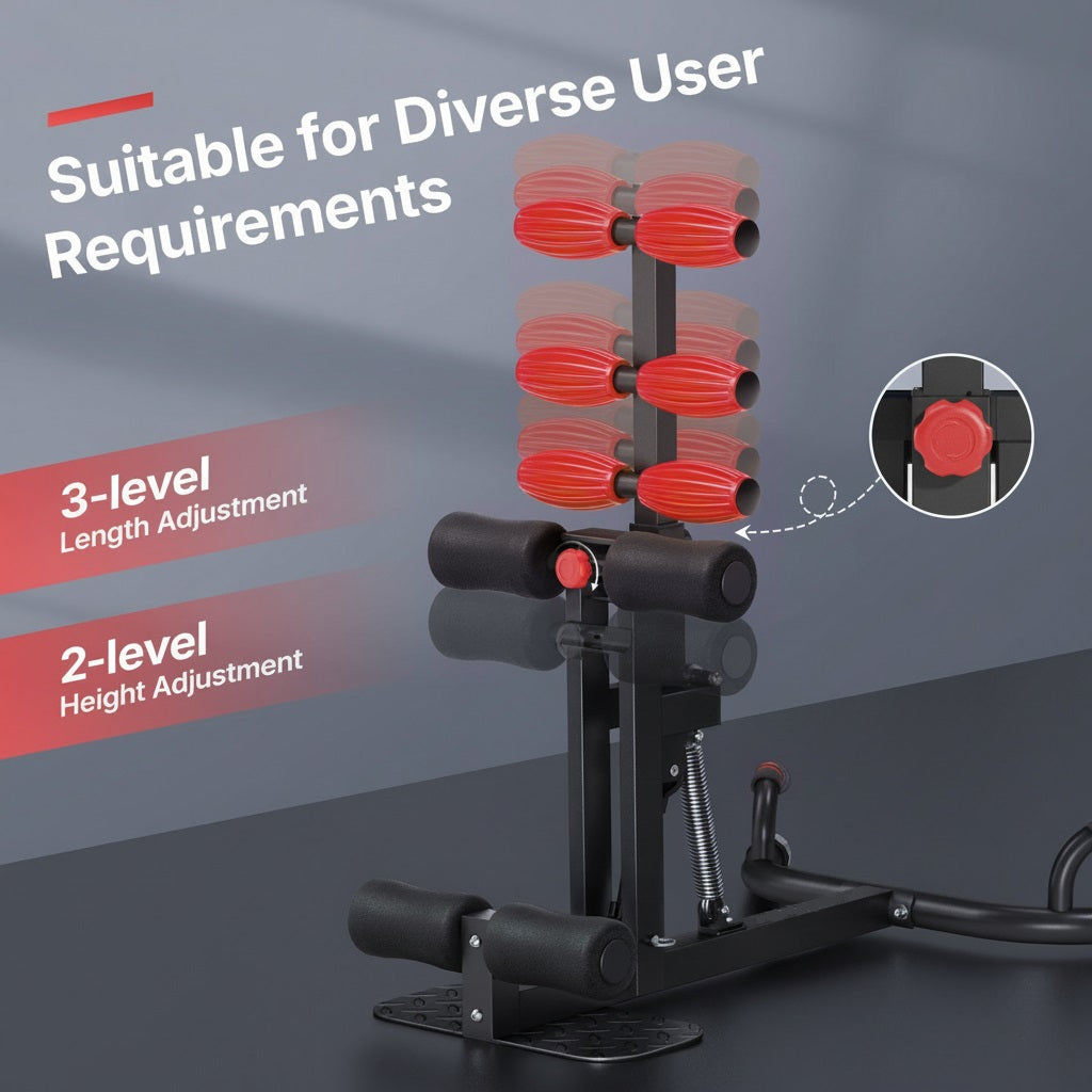 Compact Home Leg Press Adjustable Squat Trainer