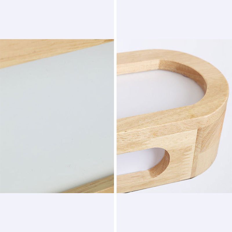 Rustic Wooden Wall Lamp With Soft LED Lighting