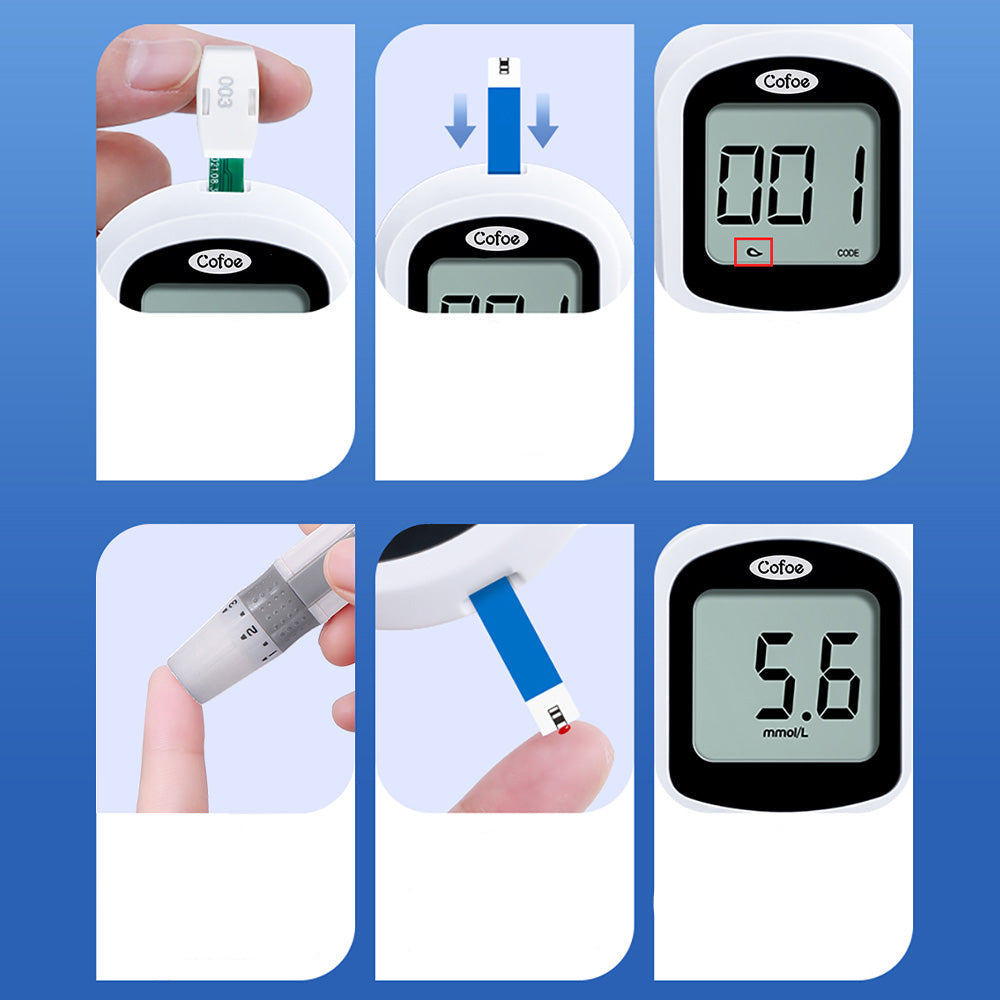Accurate Home Blood Sugar Test Meter Kit with Strips