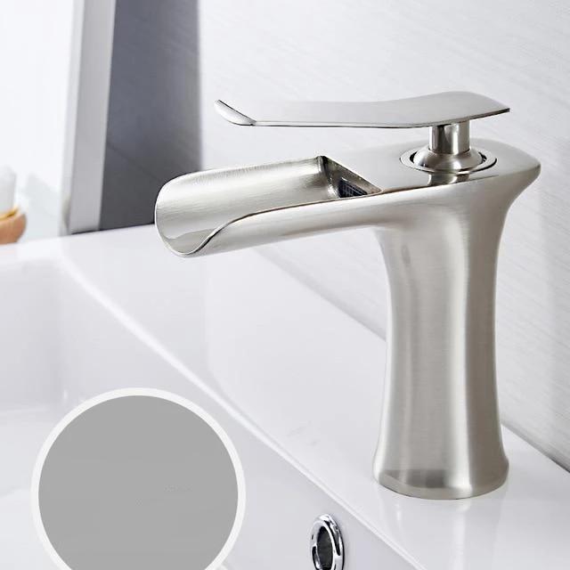 Luxury Chrome Dual Handle Sink Faucet