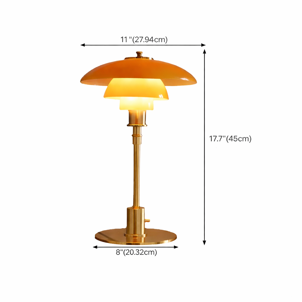 Simple Glass Desk Lamp – Modern LED Home Lighting