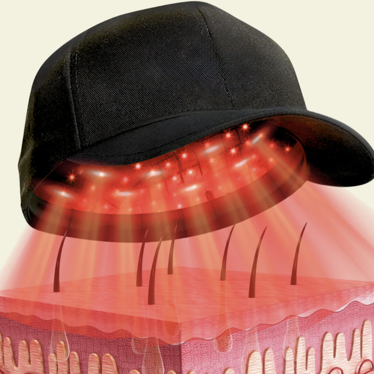 Advanced Hair Regrowth Red Light Therapy Hat