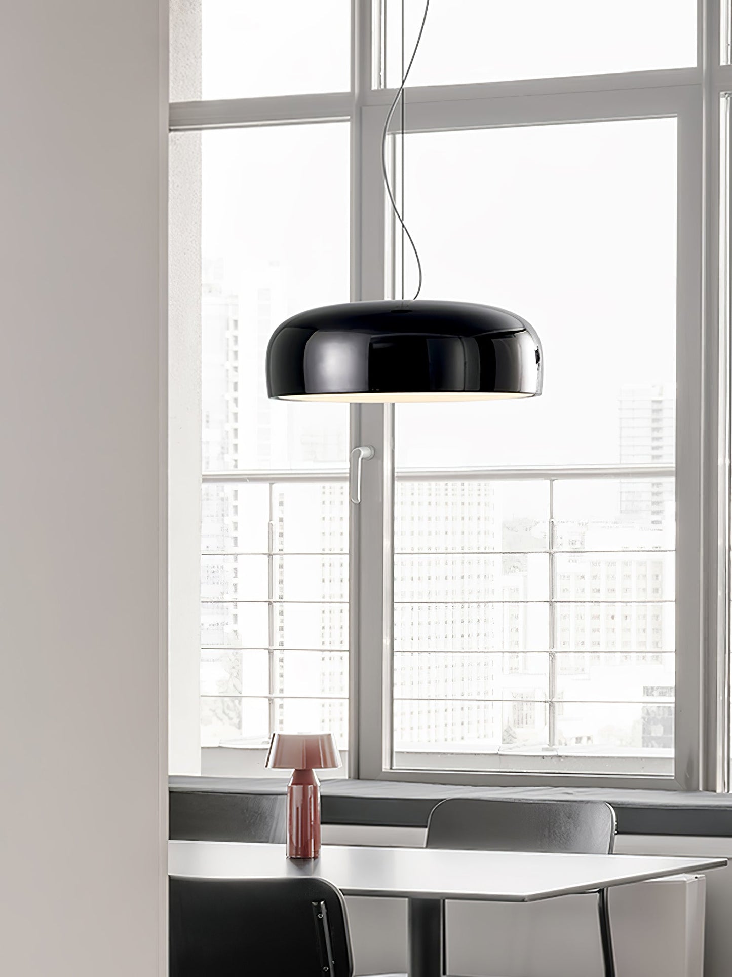 Modern Pendant Light With Bright Polished Finish