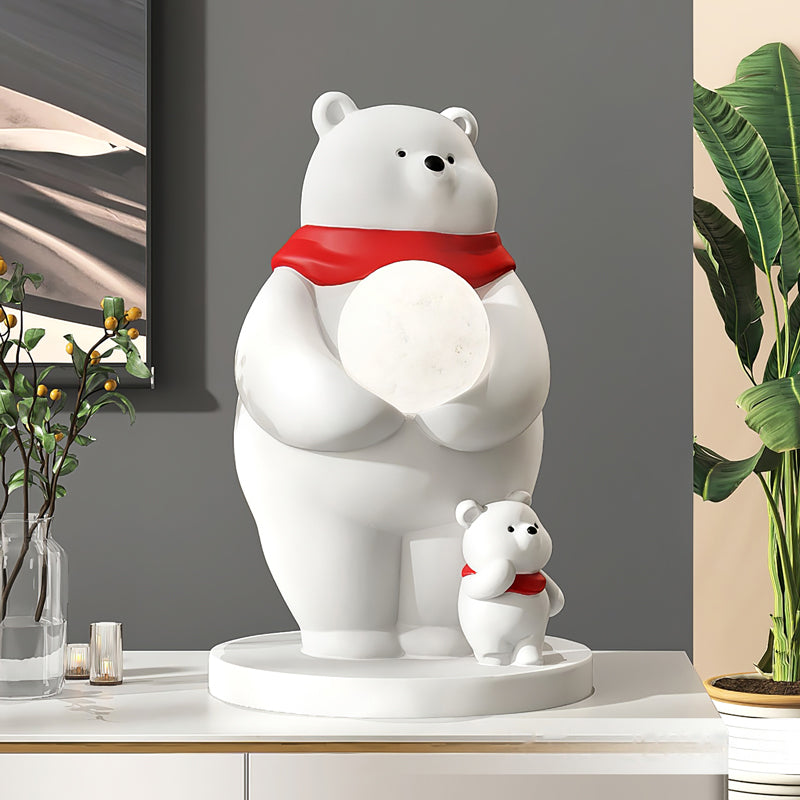 SnowGlow - Cute Table Lamp with Polar Bear Elements and Inviting Illumination 9