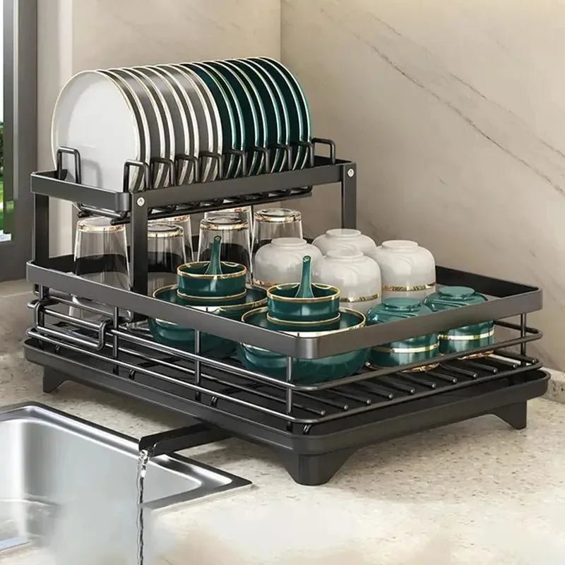 Stainless Steel | Elegant Space-Saving Foldable Dish Rack 8