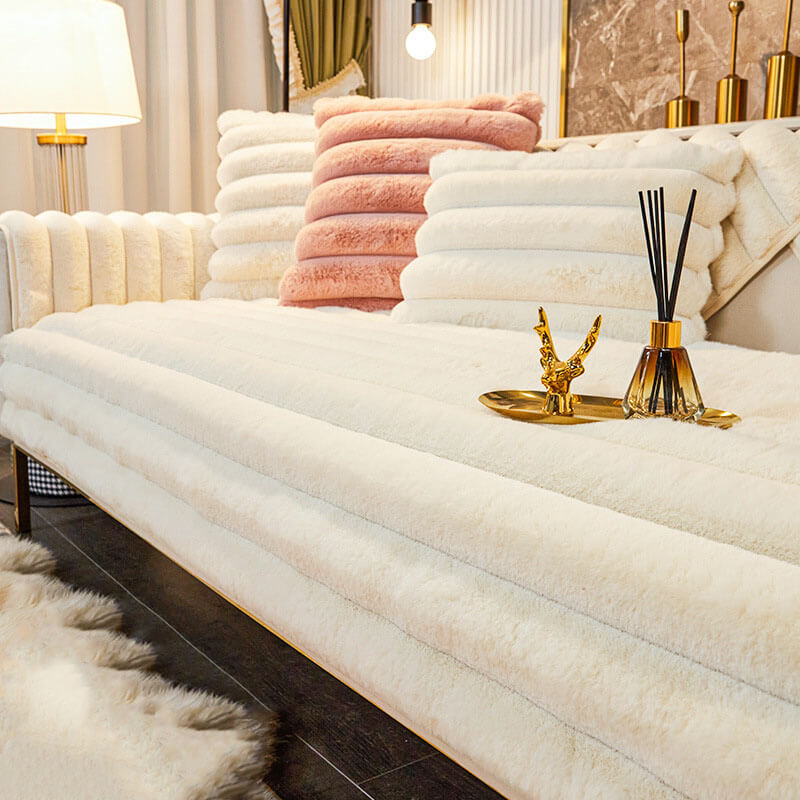 Soft Patterned Slip Resistant Sofa Cover for Home