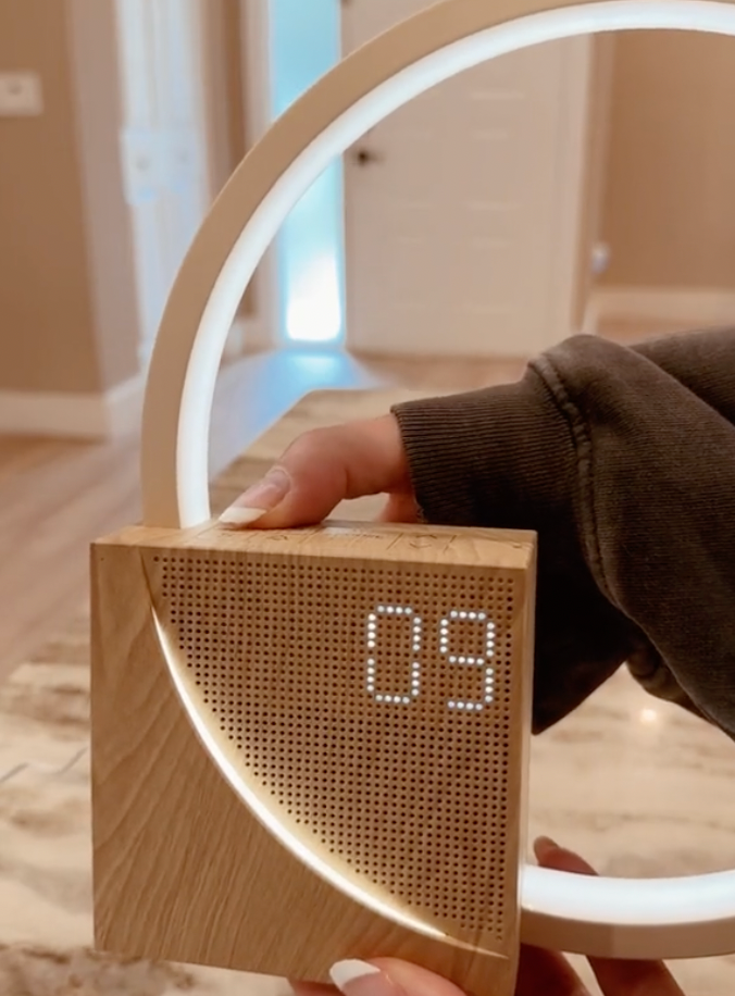 Bright LED Wake Up Clock Lamp