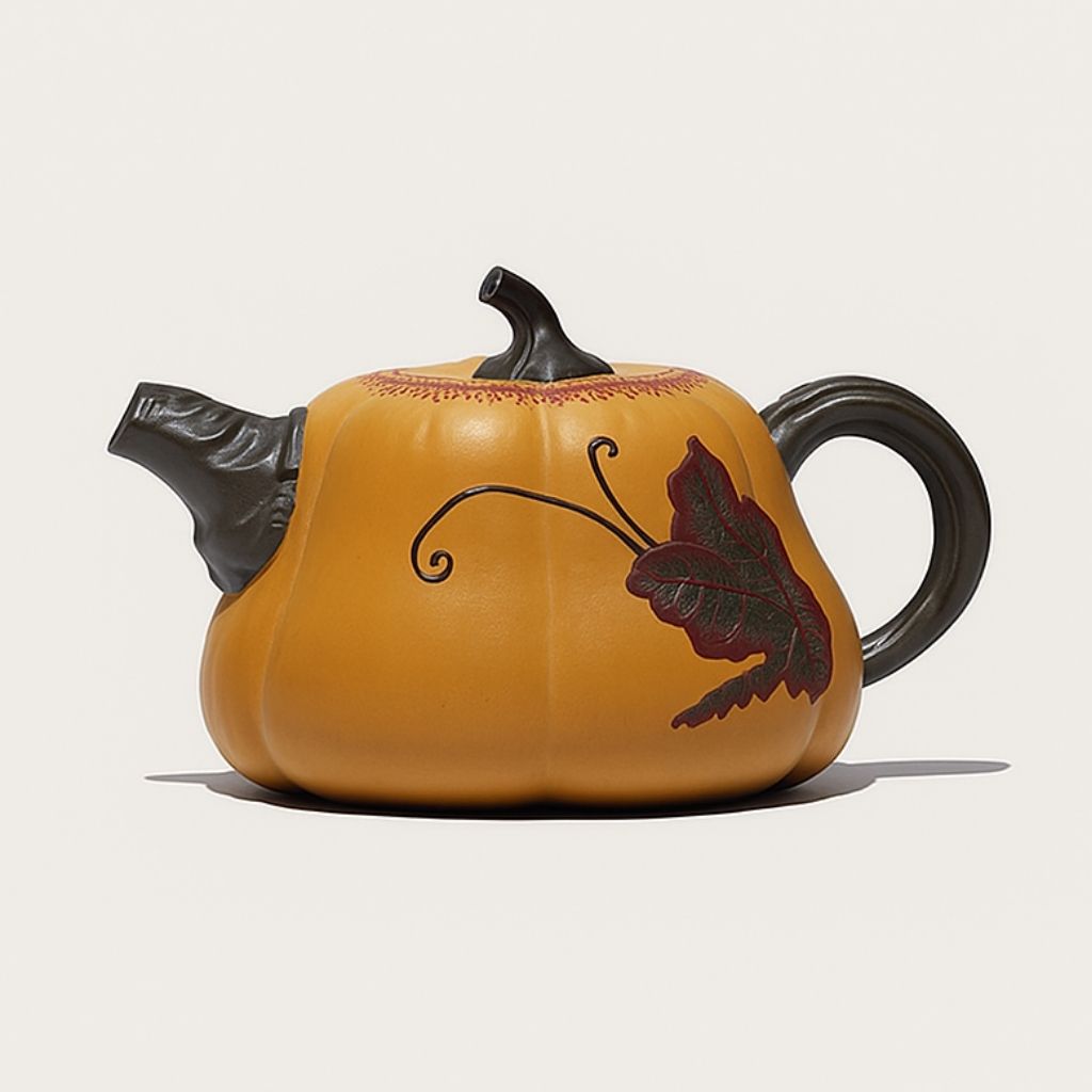 Purple sand clay pot with artisan carving and rounded ergonomic handle