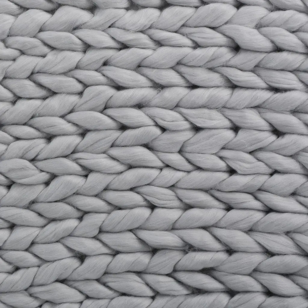 Chunky knit blanket with thick textured weave perfect for draping over sofa or chair
