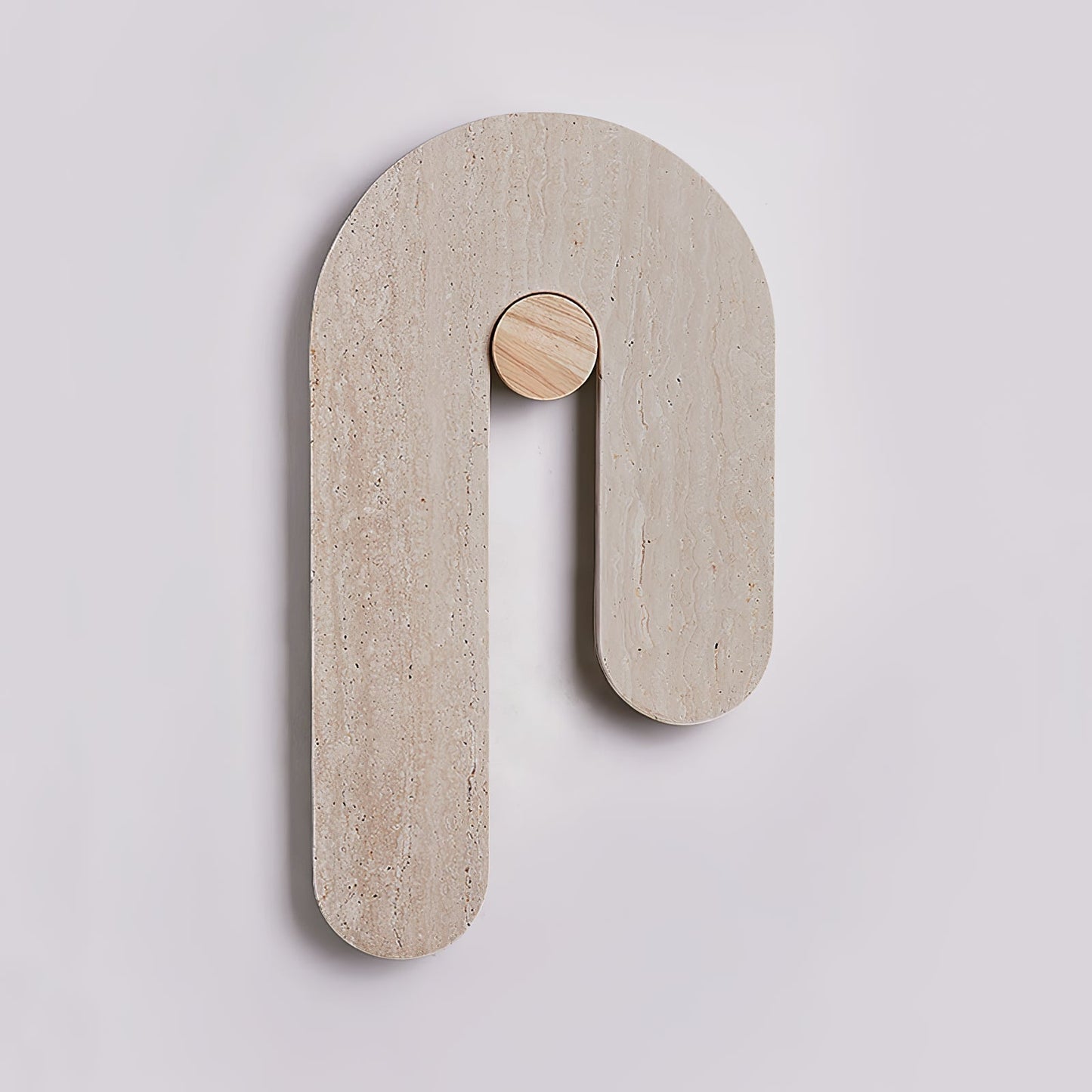 TravertineGlow | Elegant Minimalist U-Shaped Wall Sconce Lighting 7