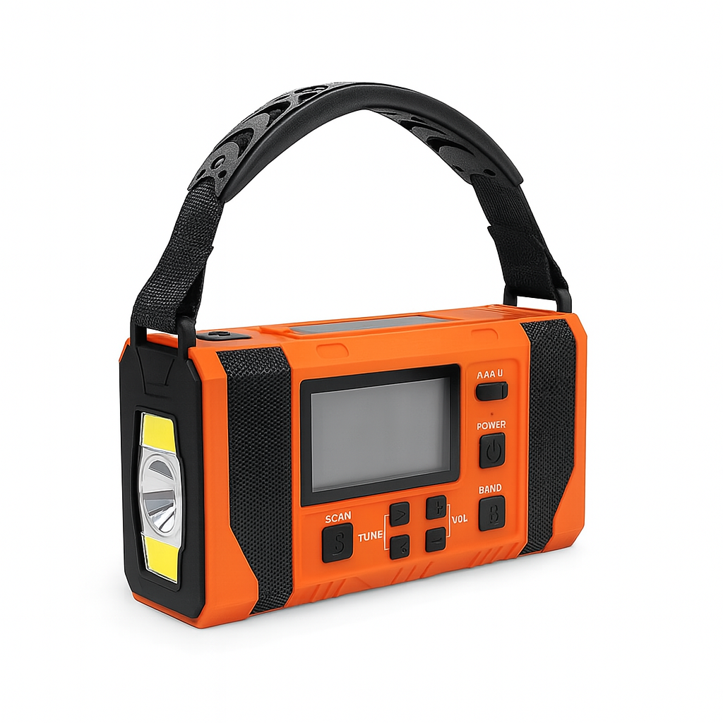 Reliable 10000mAh Rechargeable Handheld Emergency Radio - Lusomart