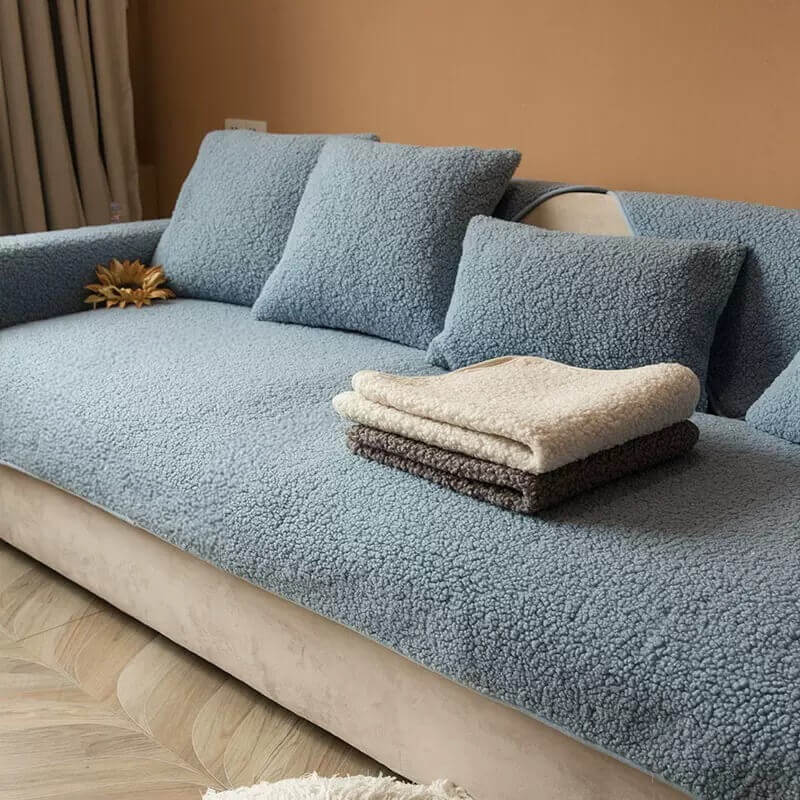 Plush Fleece Sofa Throw Cover 90x160 cm