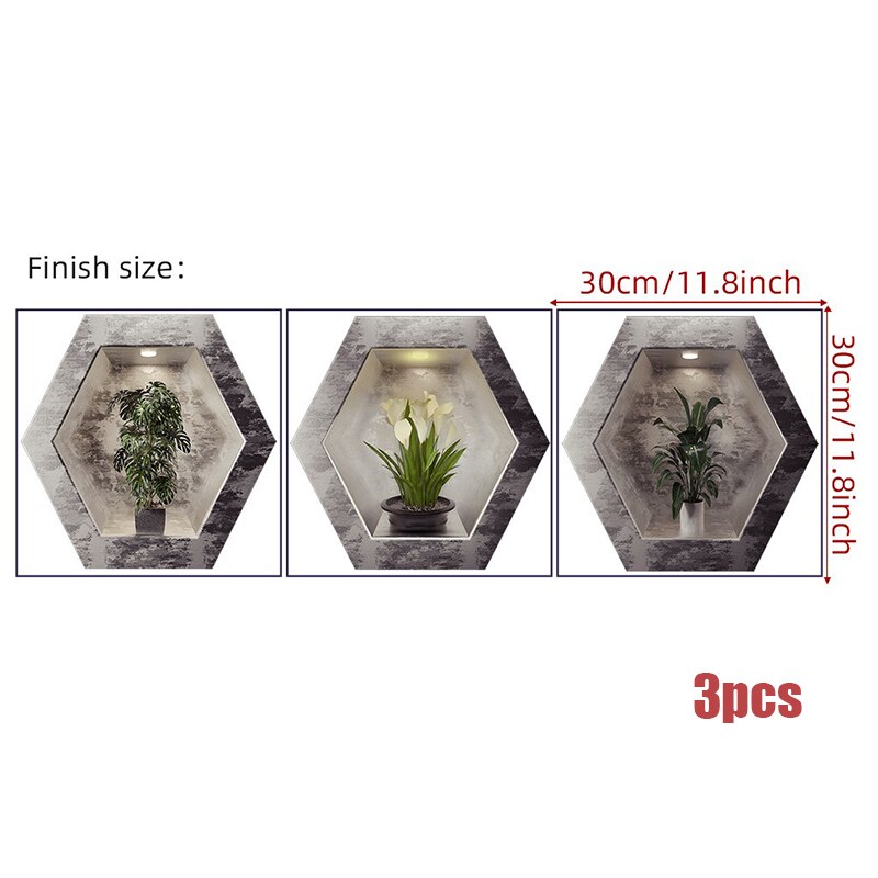 VerdantArt | Charming Modern PVC Wall Decorative Plant Stickers 7