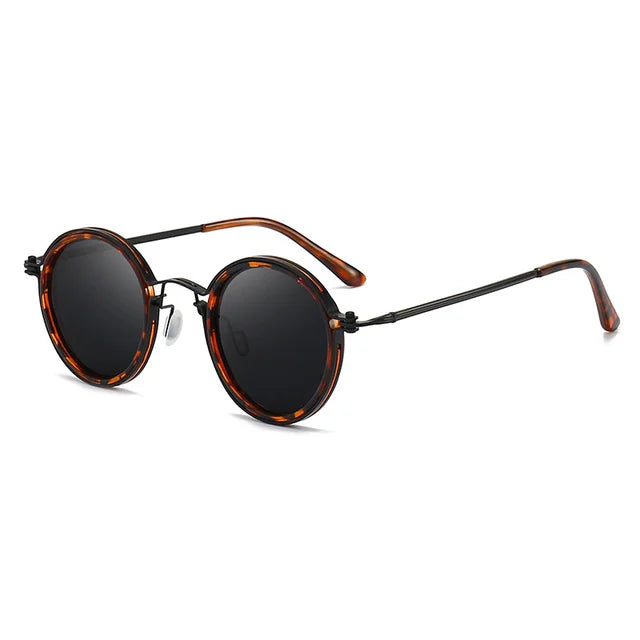 Classic Round Shades Gold Frame UV Protection