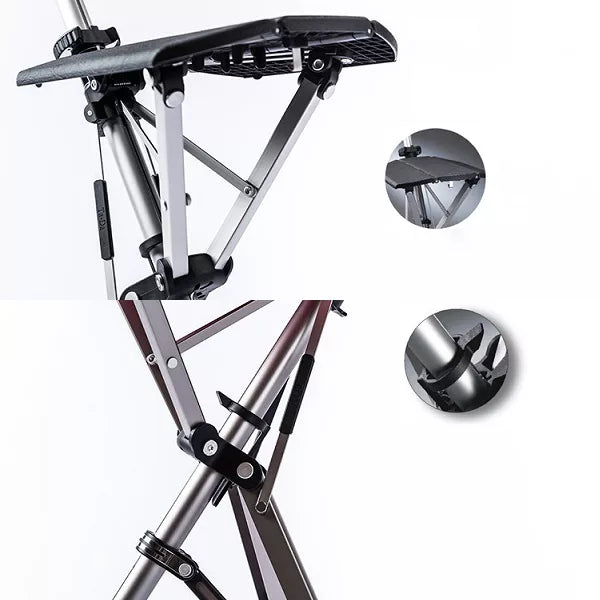 Compact Folding Walking Stick Seat