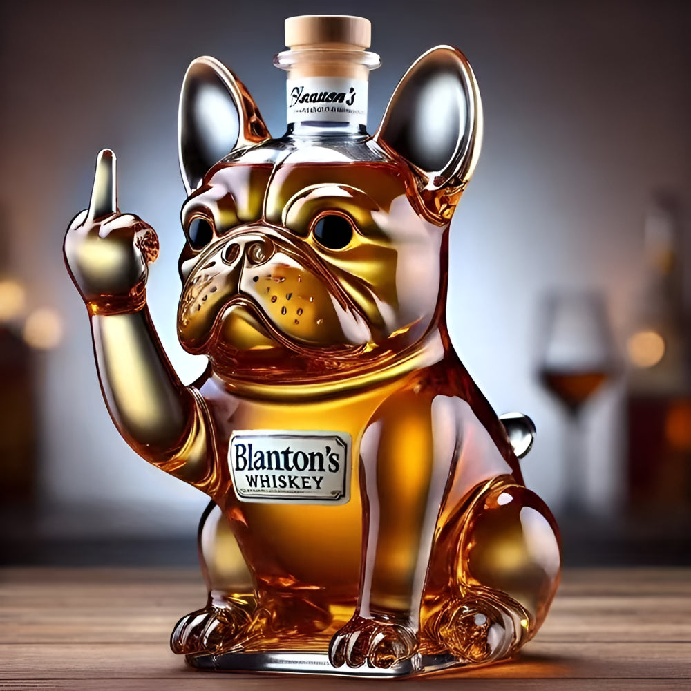 Luxury Dog Shaped Whiskey Decanter Bottle