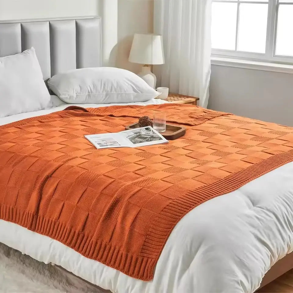 Wyrm Blocks Knitted Quilt Inovessa