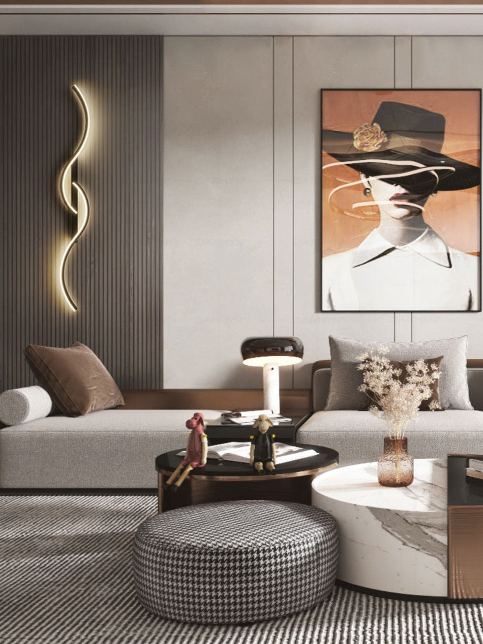 ZenithBeam LED Sconce – Artistic Design for Hallway, Bathroom, Bedroom, Living Room, ensuring Durable and Versatile Lighting in a sleek contemporary form. 8