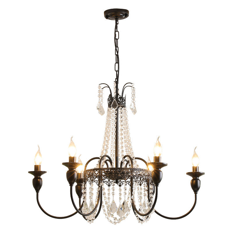 Zeniva | Vintage Crystal Chandelier for Bedroom Elegance 3