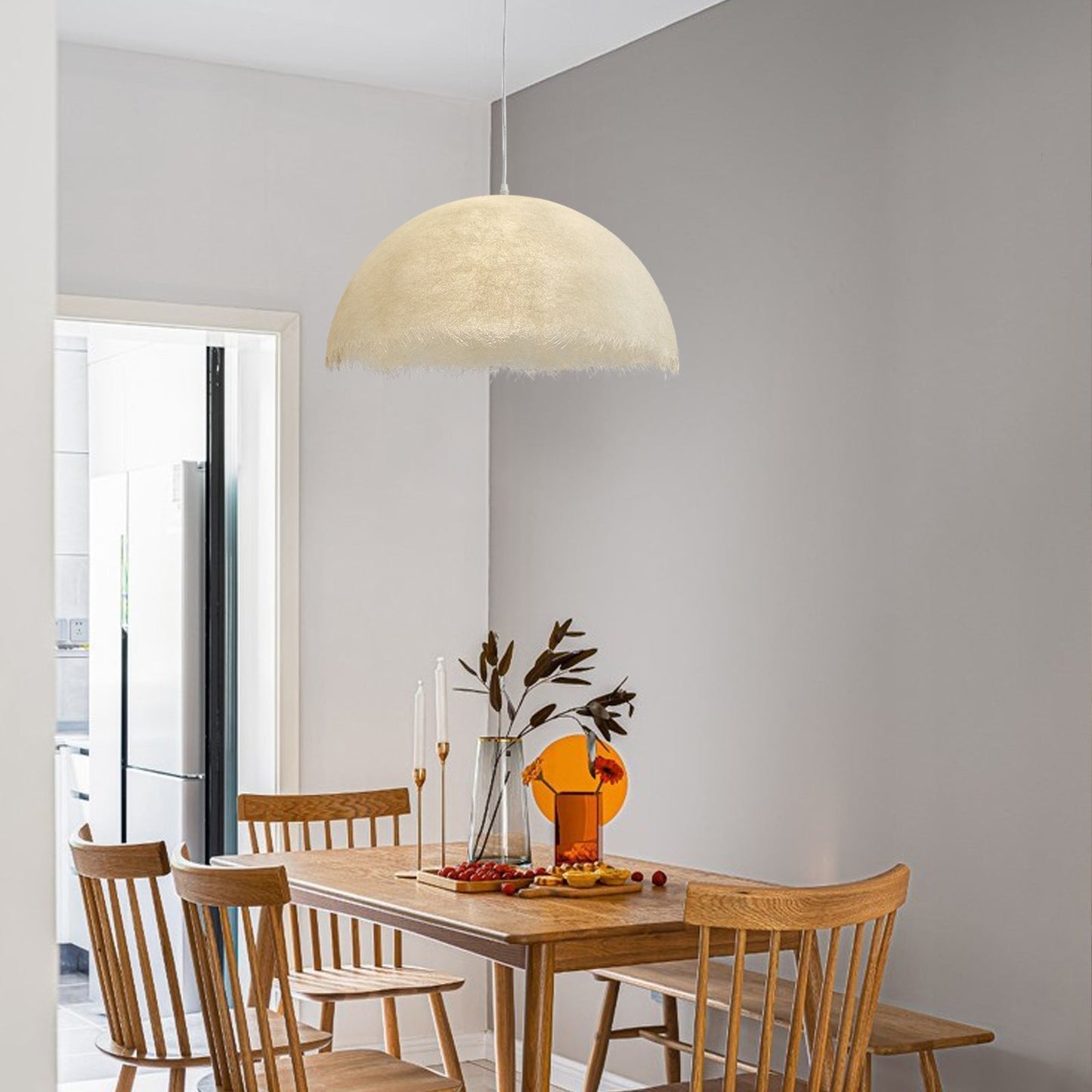 Unique Glass Dome Hanging Lamp
