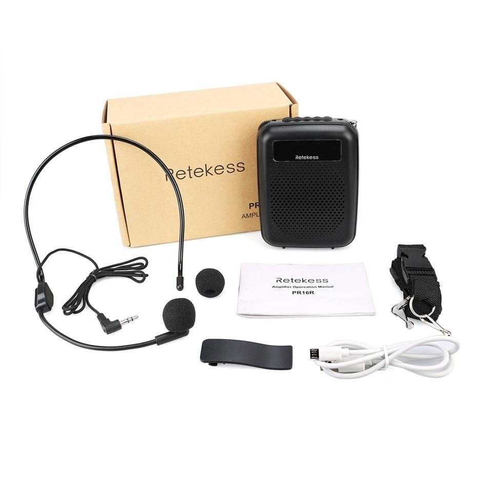 Portable Teacher Voice Amplifier With Audio Playback