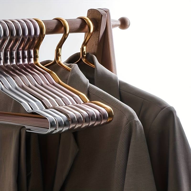 Strong Metal Closet Hangers | Sturdy Space Saving Set