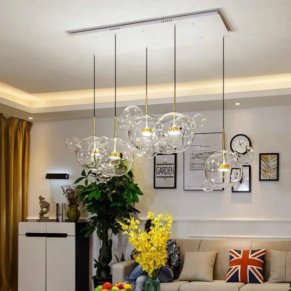 Glowing Round Hanging Light Fixture