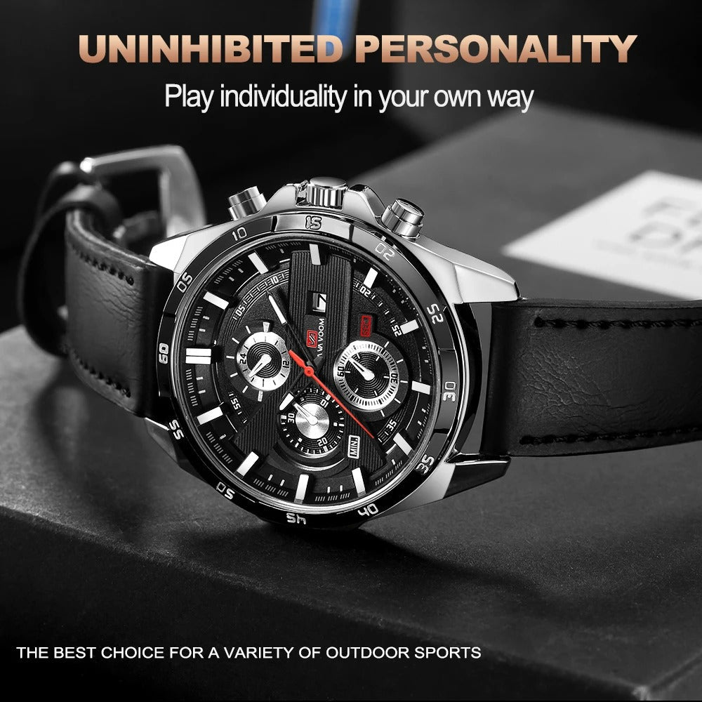 Luxury Leather Men's Classic Watch
