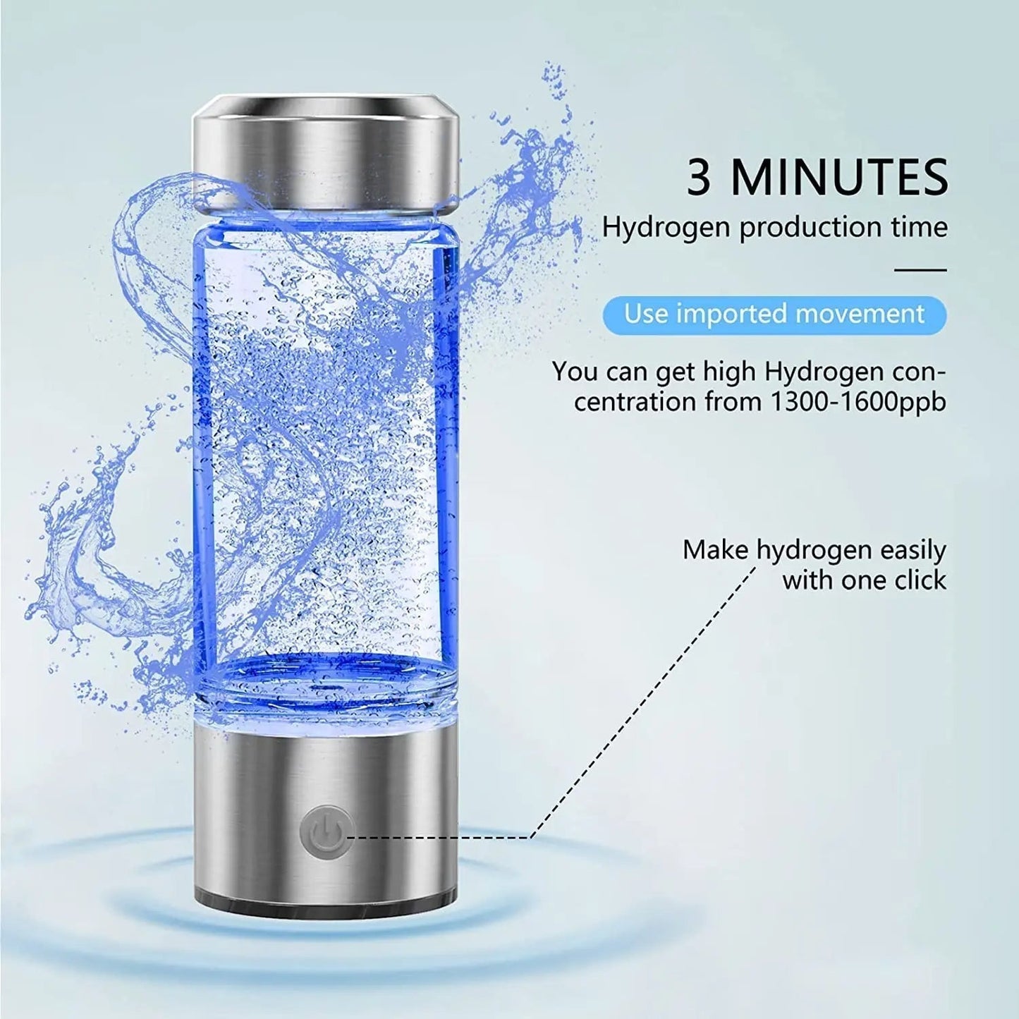 Pure Hydrogen Infused Water Bottle for Healthy Hydration
