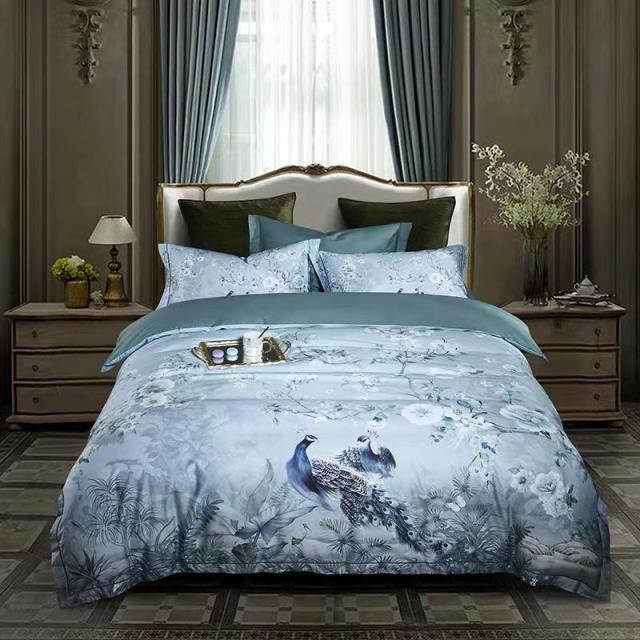 Soft Cotton Bedding Set with Flower Pattern