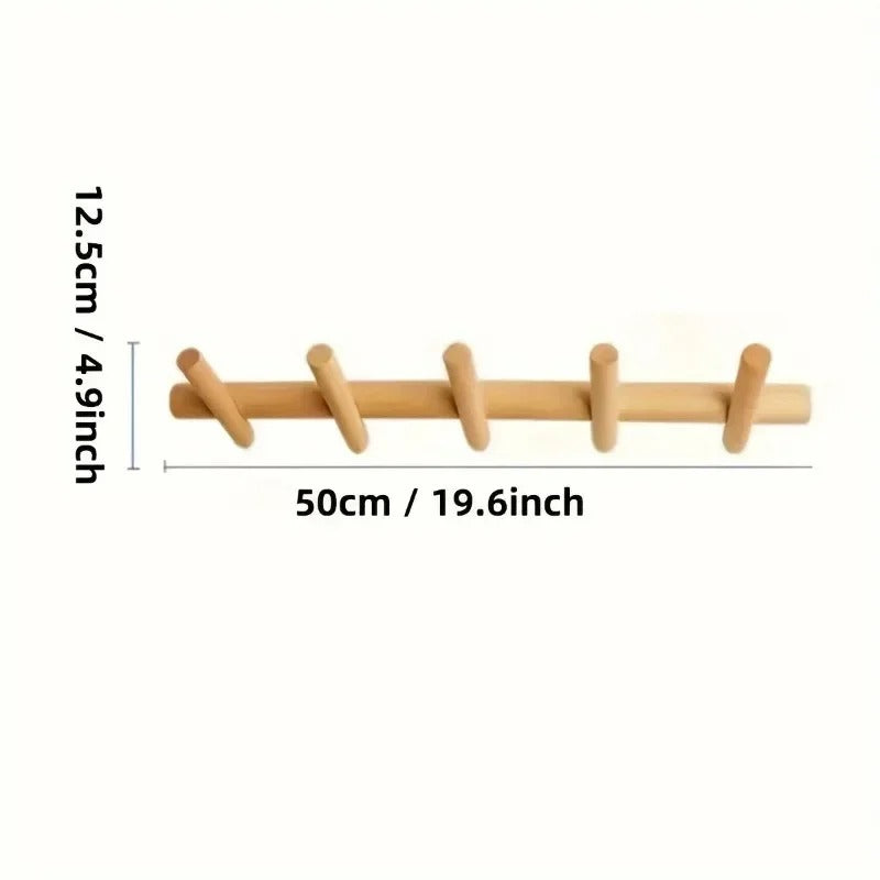 Natural Wood Storage Shelf