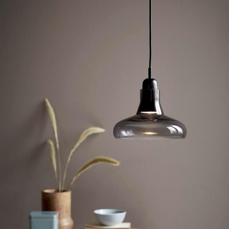 Elegant Vintage Glass Hanging Lamp