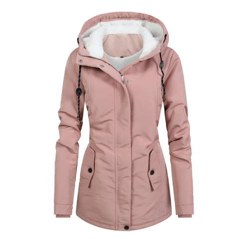 Warm Quilted Waterproof Parka Coat for Ladies