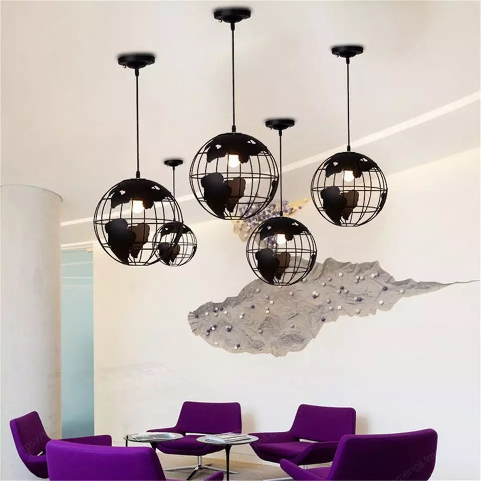 Modern Glass Globe Ceiling Light