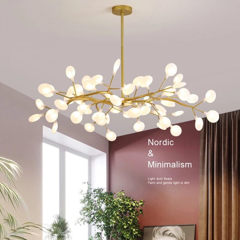 Golden Leaf Hanging Light